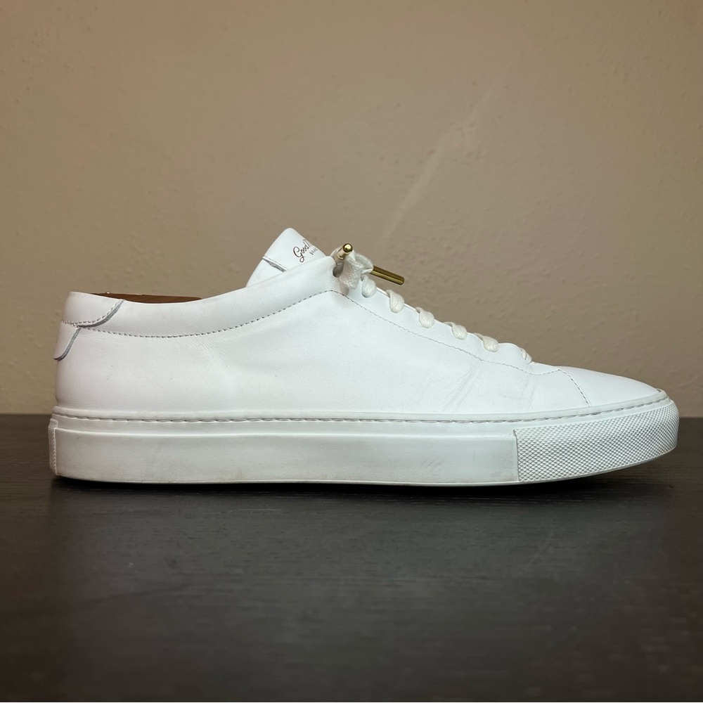Good Man Brand Edge Low Lo Top Sneaker Mono White Men’s 9